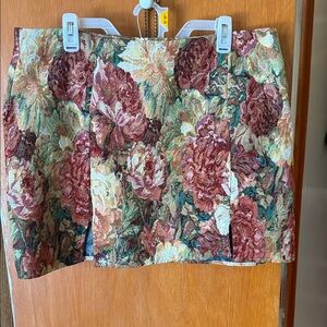 Cider Floral Pencil Skirt - Rich Tapestry Design